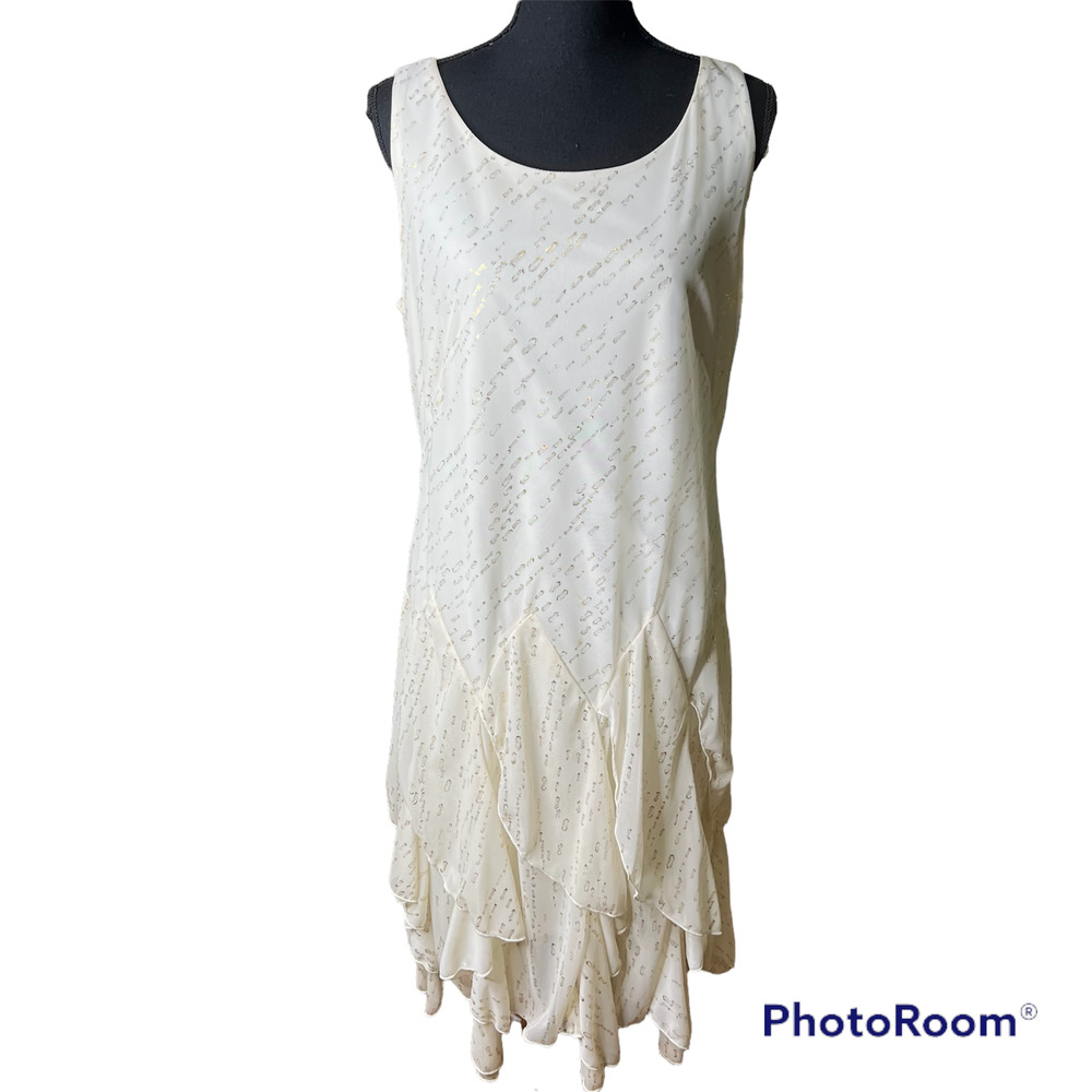 RN Studios Off White Dress Size 12